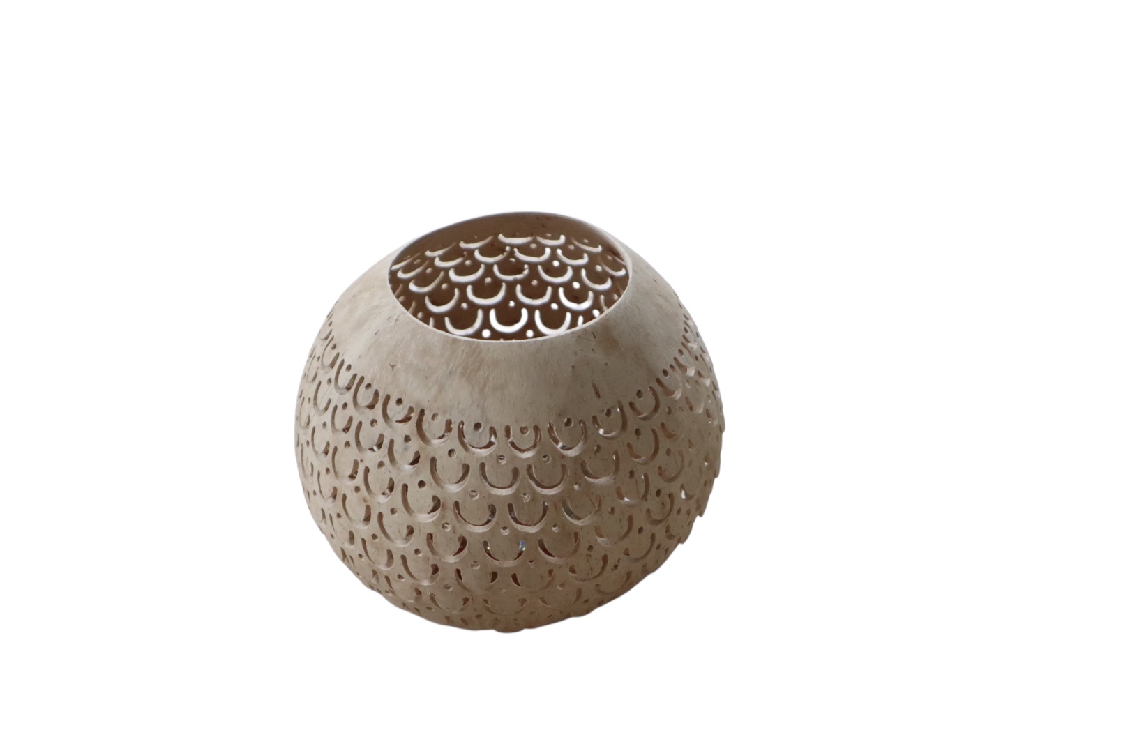 Kokosnoot waxinehouder