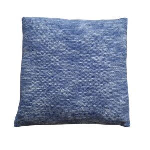 Blauw off white kussen