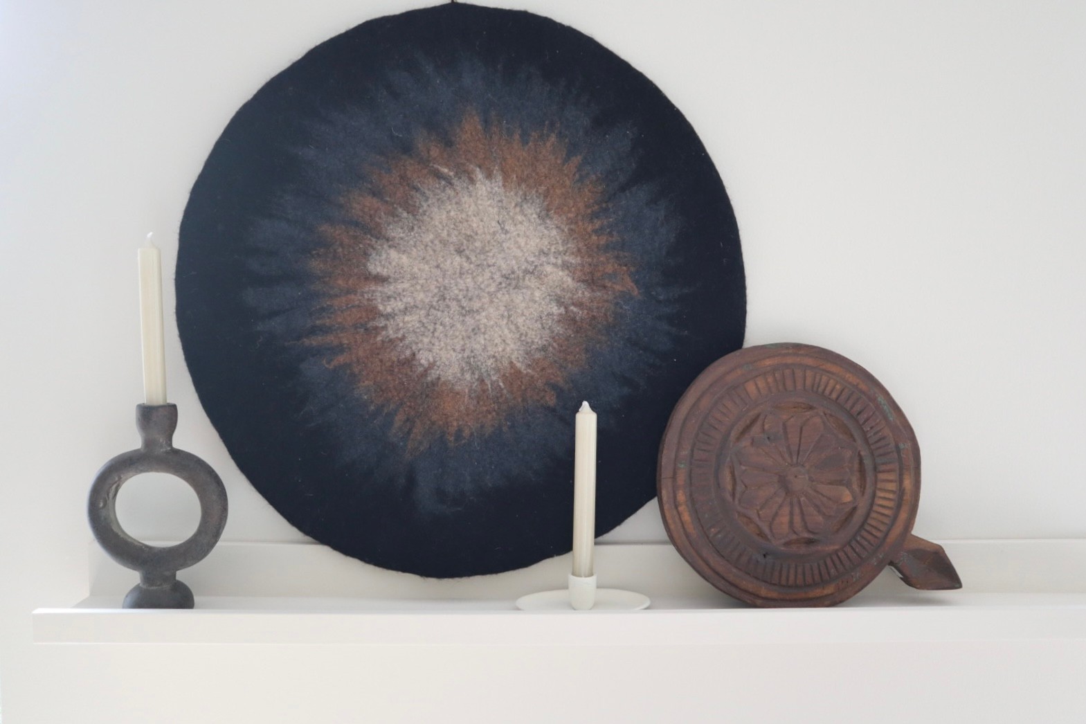 Vilten wandhanger Circle - Afbeelding 2