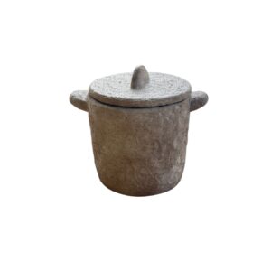 Potje van cement met handvat